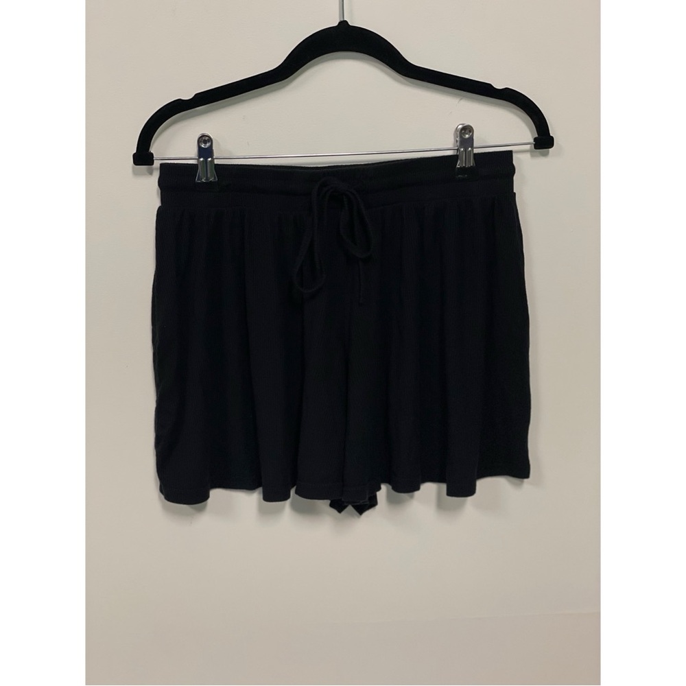 Fashion Nova Ribbed High Rise Lounge Shorts Black Size M - Picture 4 of 6